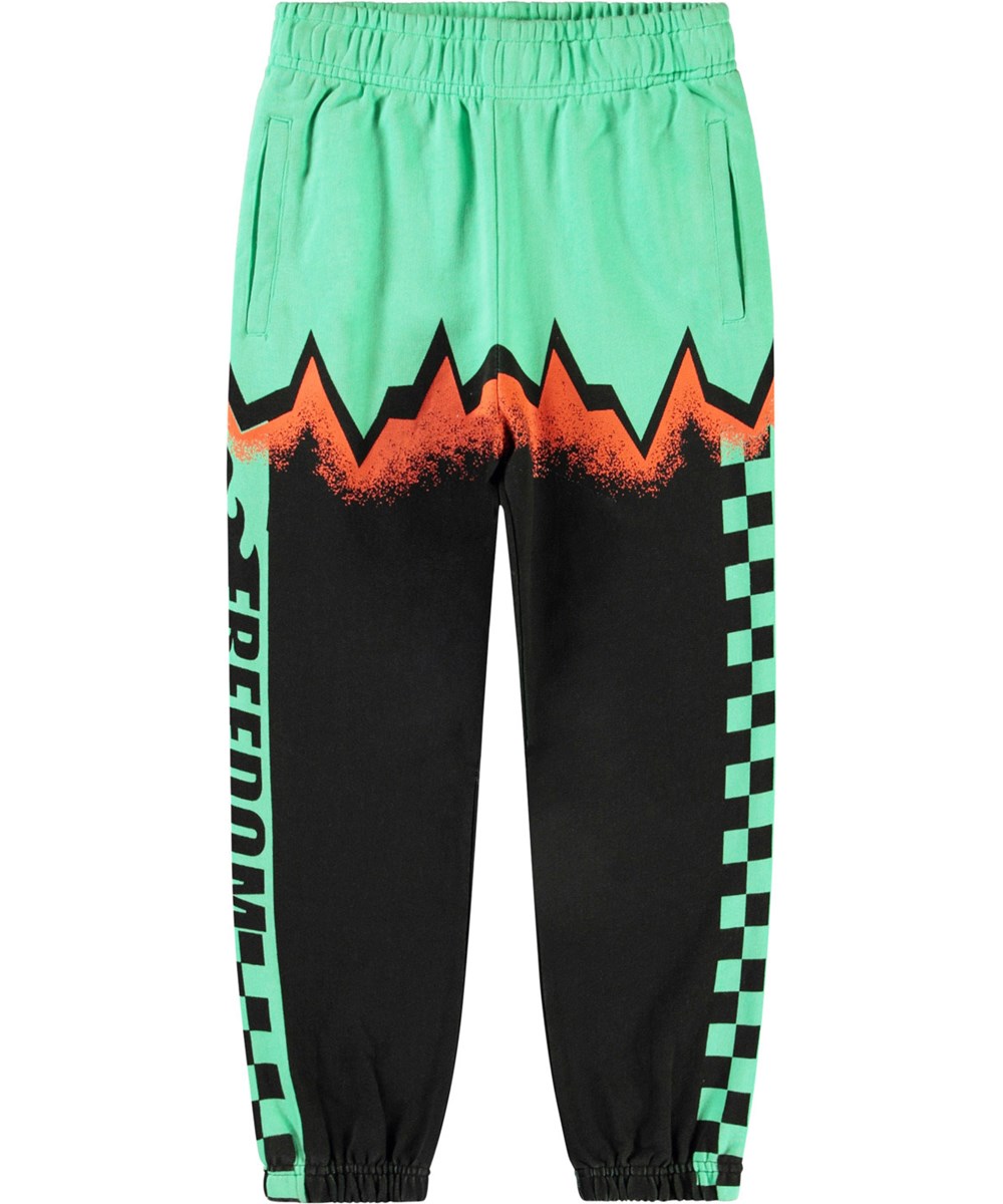 Allen - Future United - Sweatpants aus Öko-Baumwolle mit Motocross-Verweisen für Kinder.