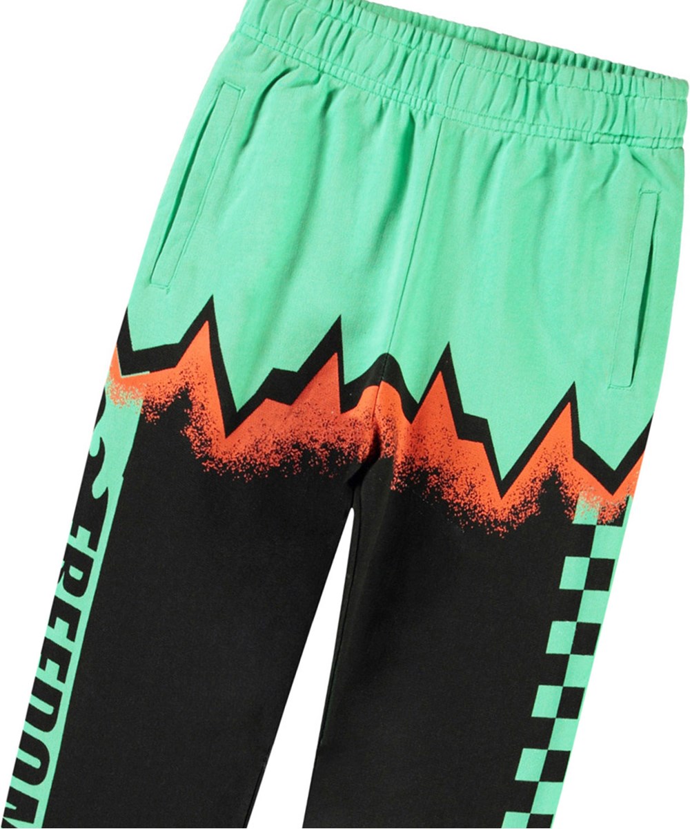 Allen - Future United - Sweatpants aus Öko-Baumwolle mit Motocross-Verweisen für Kinder.