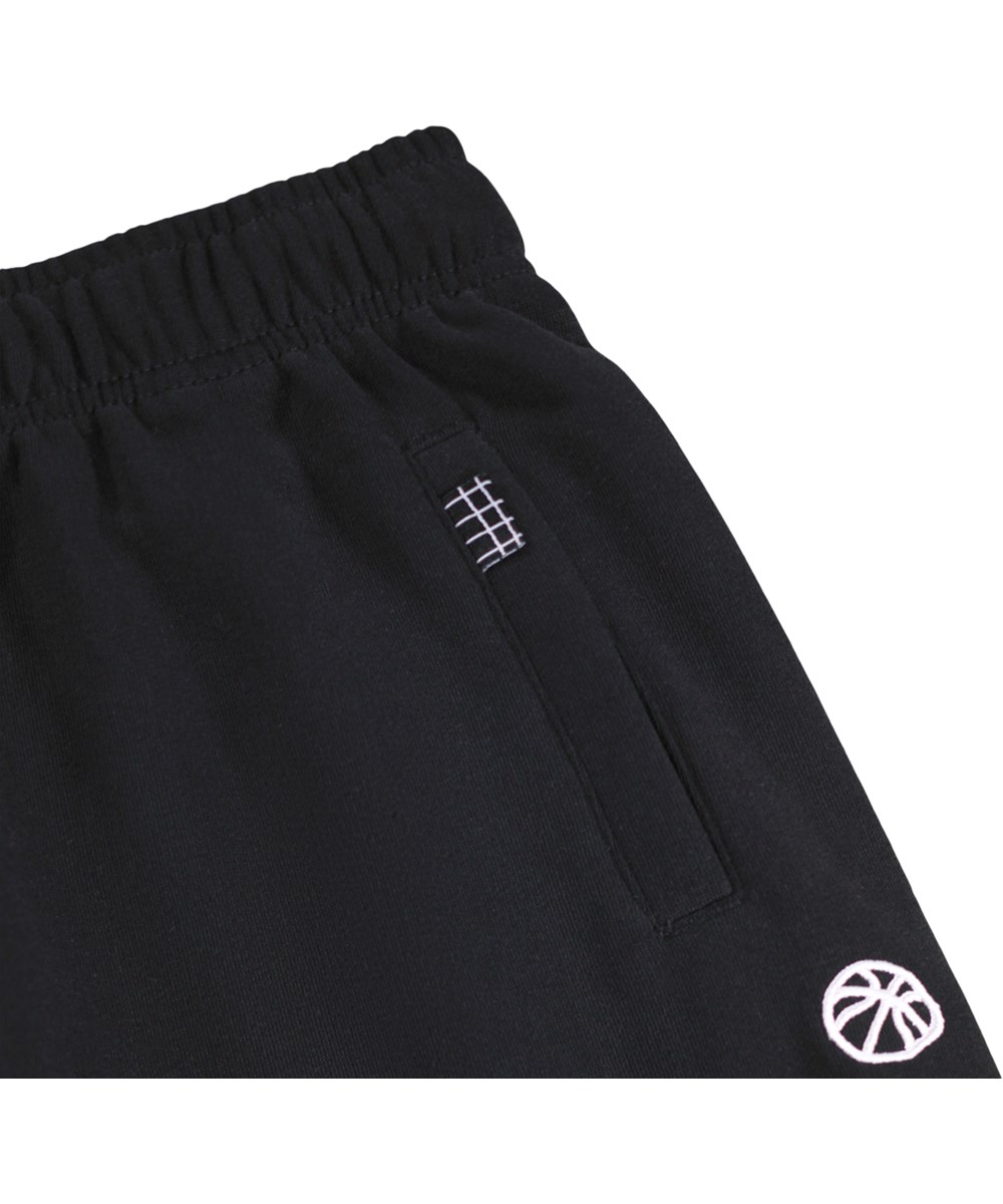 Allen - Black - Schwarze Jogginghosen für Kinder aus weicher Baumwolle