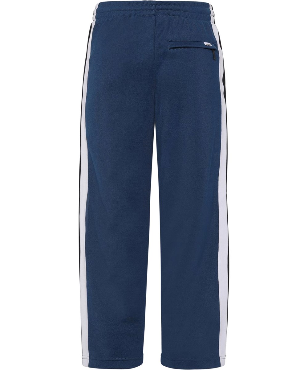 Altos - Sea - Blaue sportliche Hose mit weißen und schwarzen Streifen