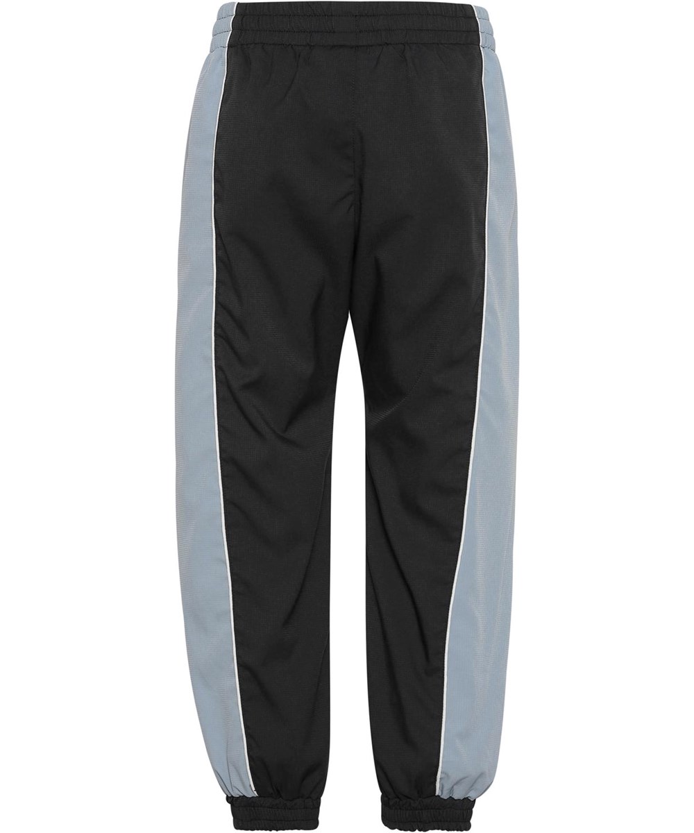 Alyxo - Aero - Schwarze Trainingshose mit hellblauen Seiten