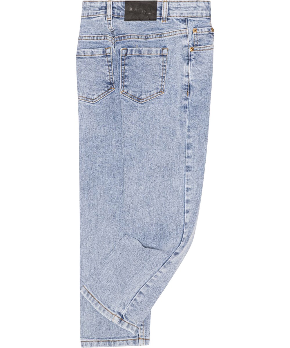 Andy - Light Stone Denim - Blaue Jeans mit heller Waschung und geradem Bein