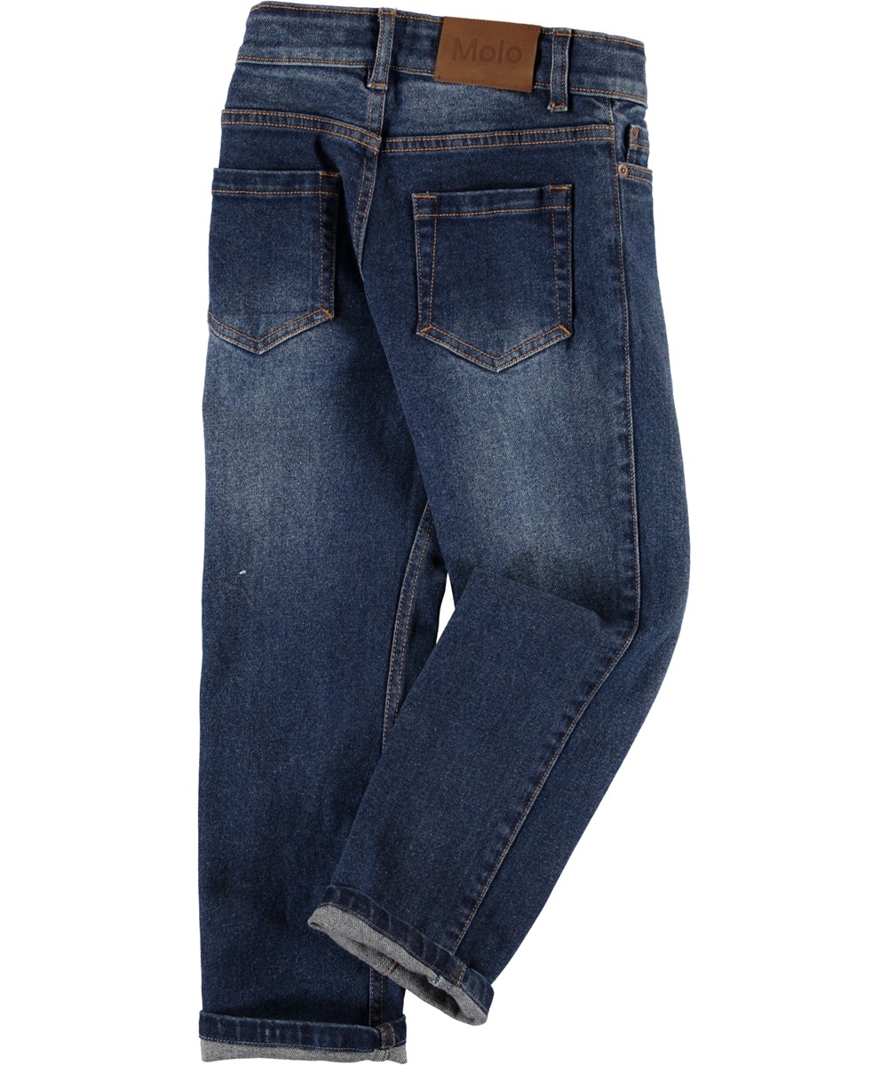 Andy - Rinse Wash - Blaue breite Jeans