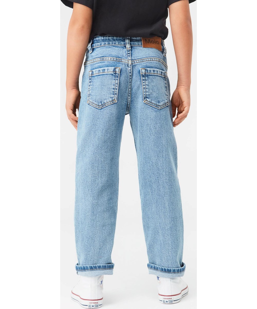 Andy - Stone Blue - Blue Jeans mit lockerer Passform