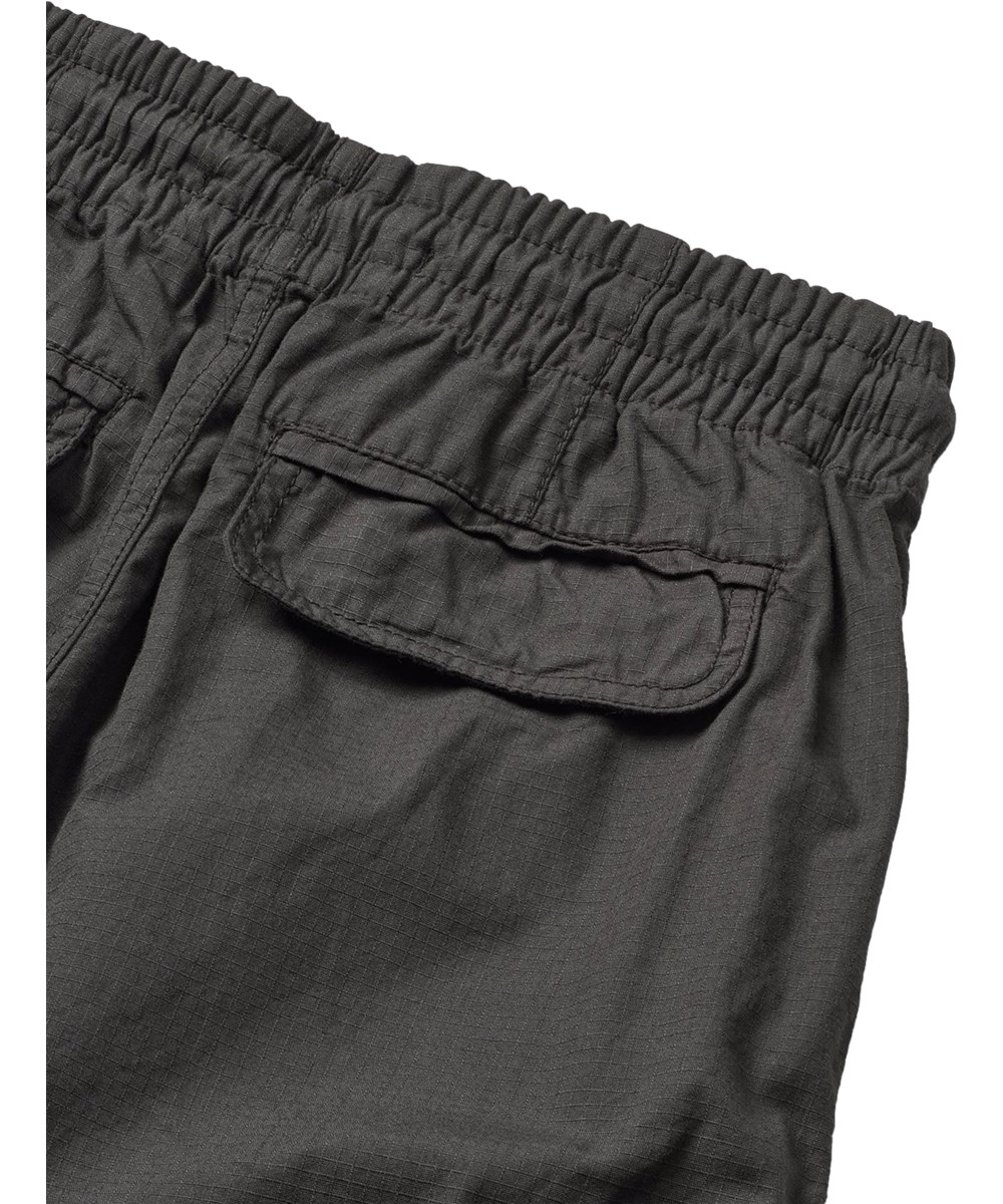 Argo - Raven - Graue Cargohose für Kinder aus strapazierfähiger Öko-Baumwolle mit elastischem und verstellbarem Kordelzug