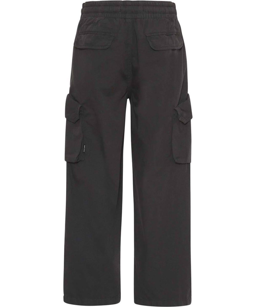 Argo - Black - Schwarze Cargohose mit Taschen.