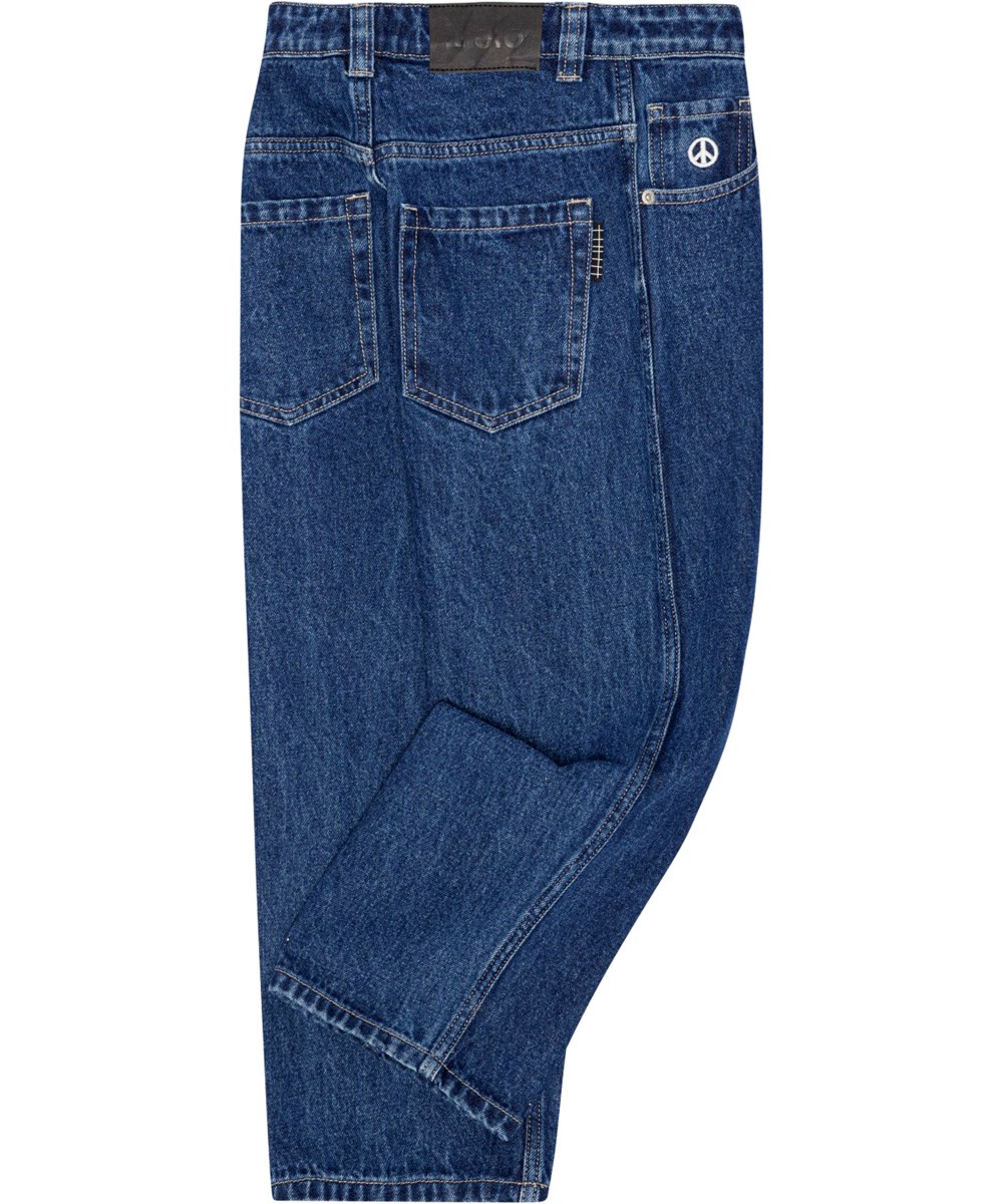 Aska - Blue Denim - Dunkelblaue Jeans in übergroßer Passform