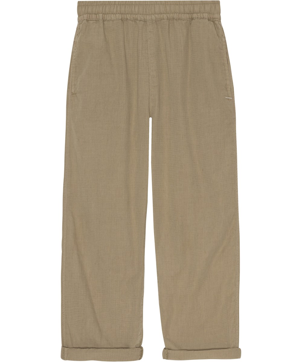 Aster - Covert Green - Sandfarbene Baumwollhose