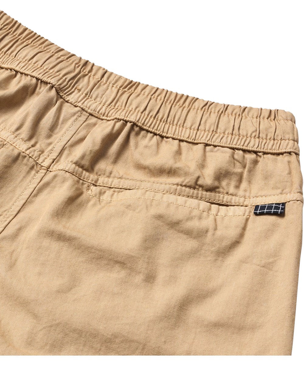 Aster - Desert - Beige Kinderhosen aus Öko-Baumwolle mit innenliegendem Kordelzug