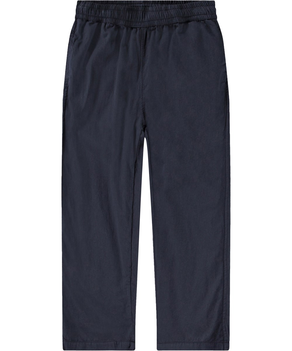Aster - Outer Space - Dunkelblaue Hose aus Öko-Baumwolle für Kinder.