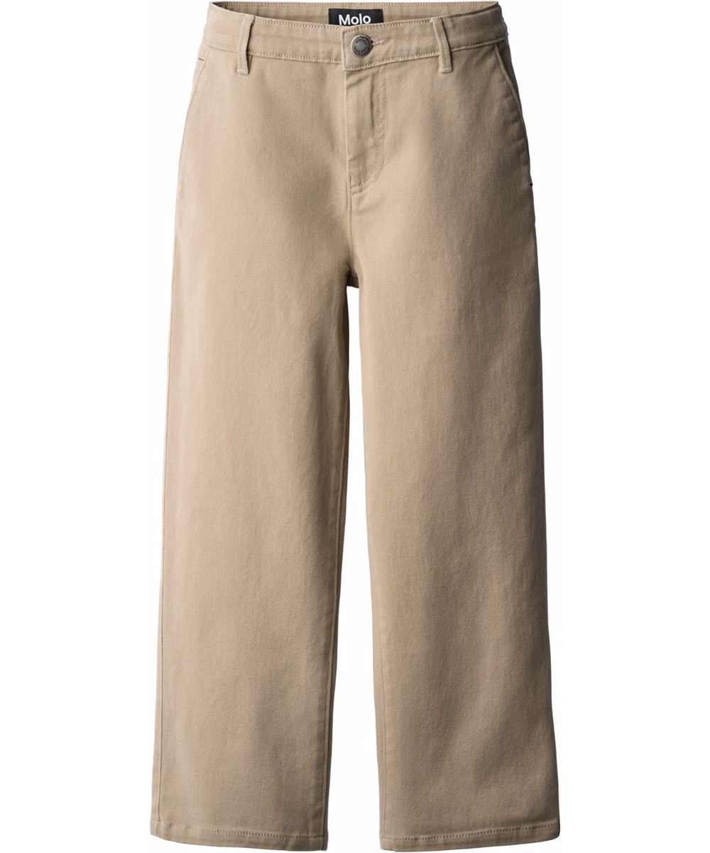Auden - Drift Wood - Beige Baumwoll-Twill-Hose für Kinder.