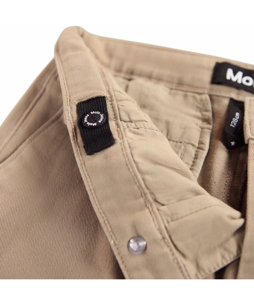 Auden - Drift Wood - Beige Baumwoll-Twill-Hose für Kinder.