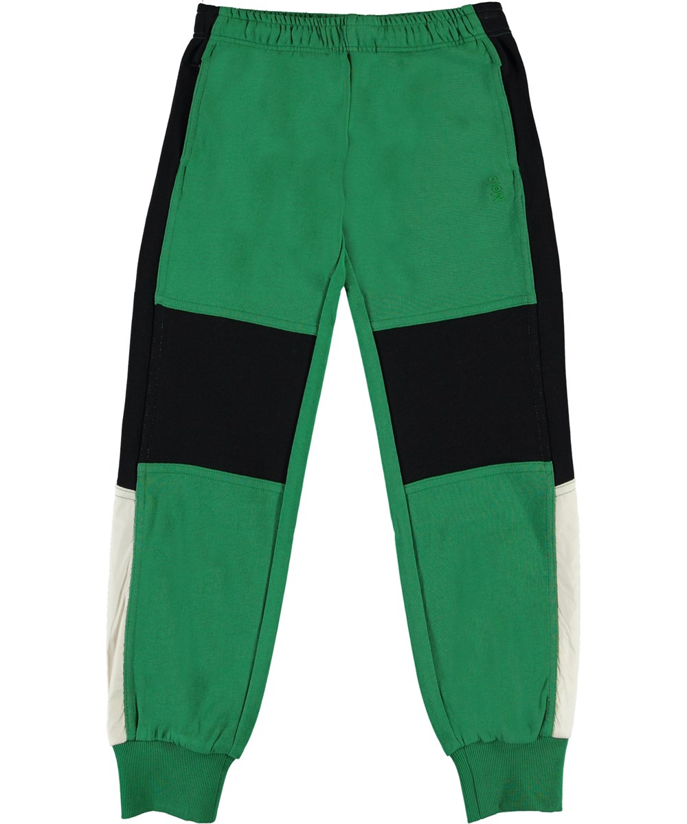 Awer - Jungle - Grüne Sweatpants mit Schwarz und Weiß