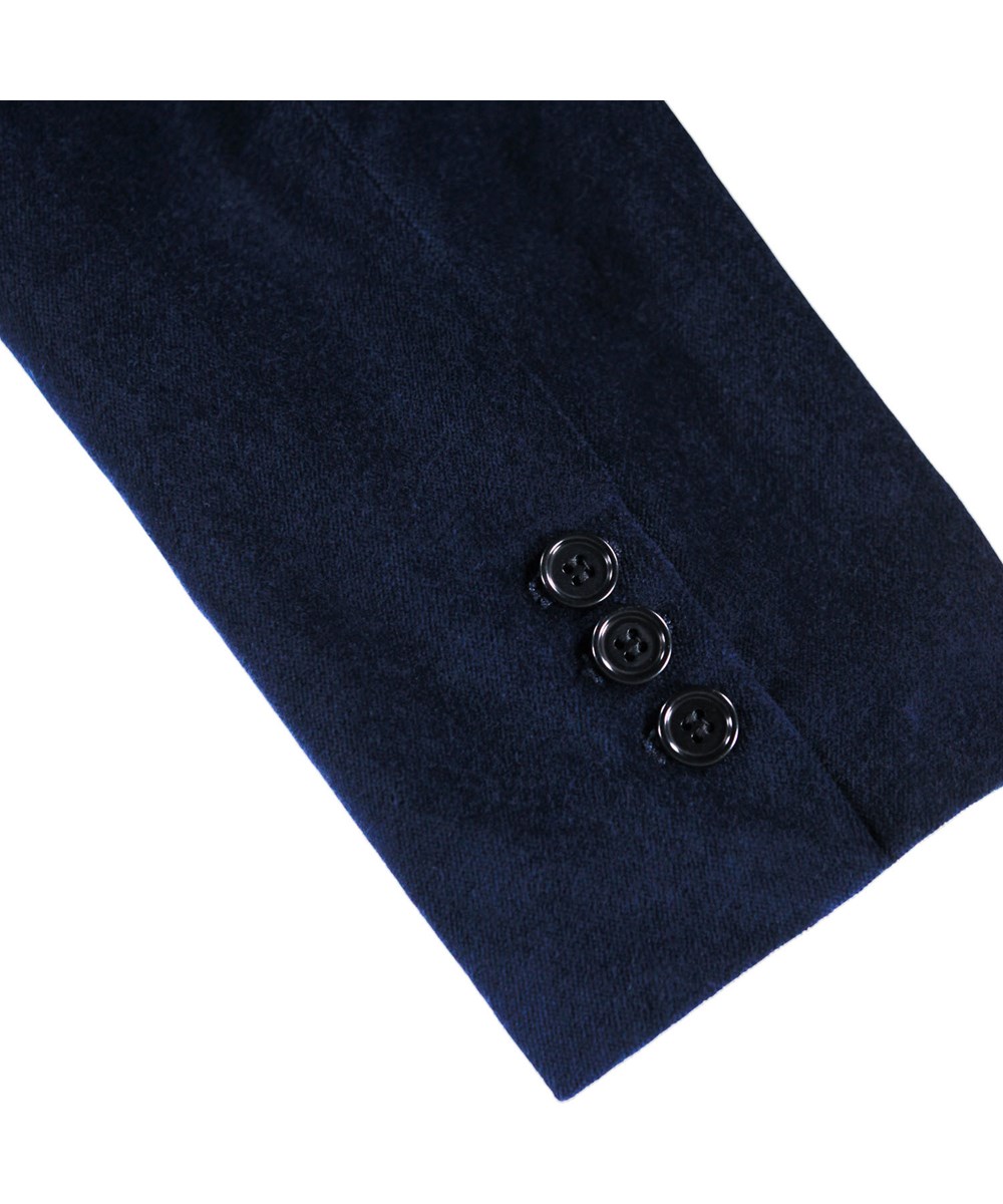 Hieronymus - Galaxy Blue - Dunkelblaue Veloursjacke für Kinder aus weicher Baumwolle.