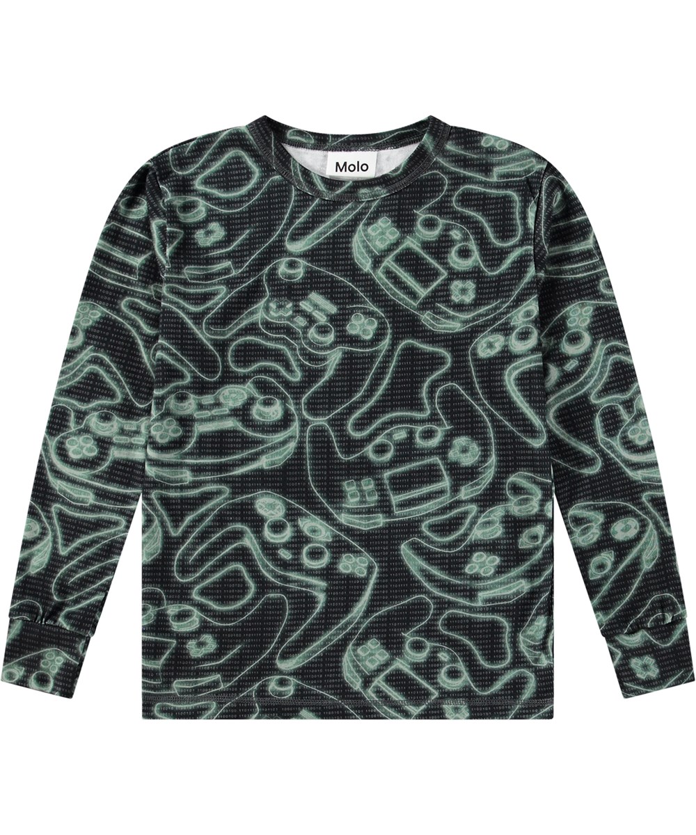 Tedo - Glowing Consoles - Zweiteiliges Pyjama-Set aus weicher Bio-Baumwolle