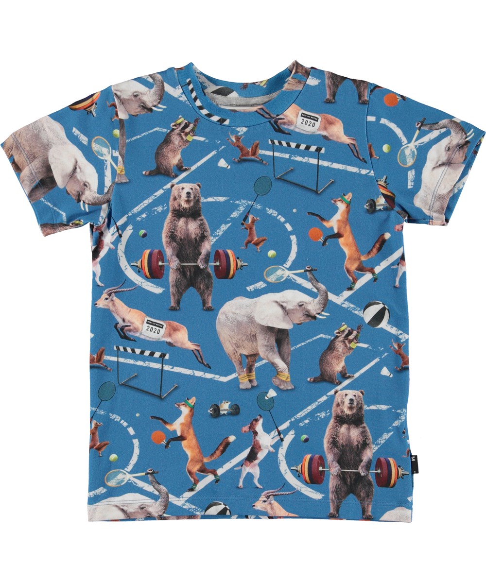 Thomas - Athletic Animals - Zweiteiliges Pyjama-Set aus weicher Bio-Baumwolle
