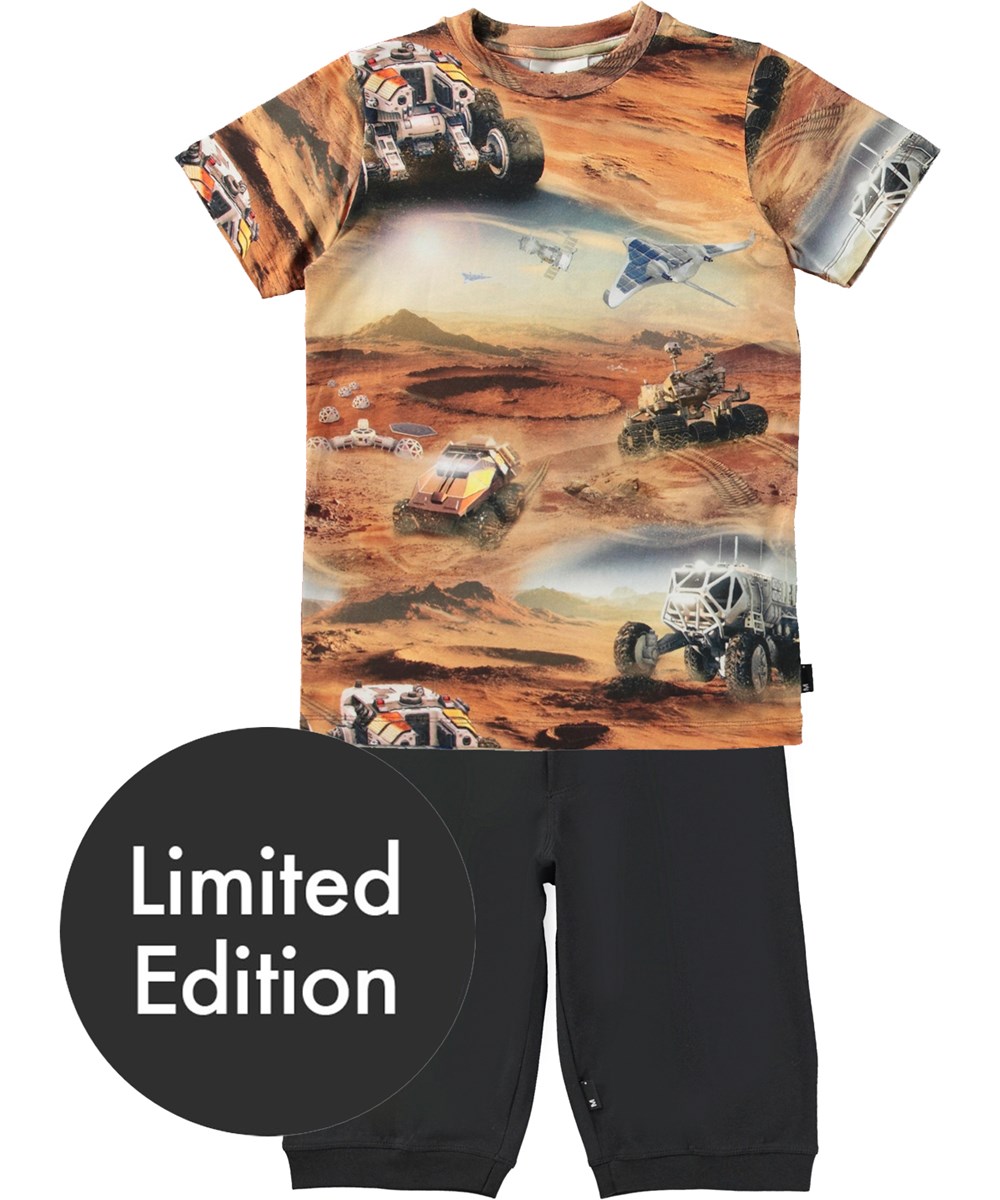 Thomas - Mars - Zweiteiliges Pyjama-Set aus weicher Bio-Baumwolle