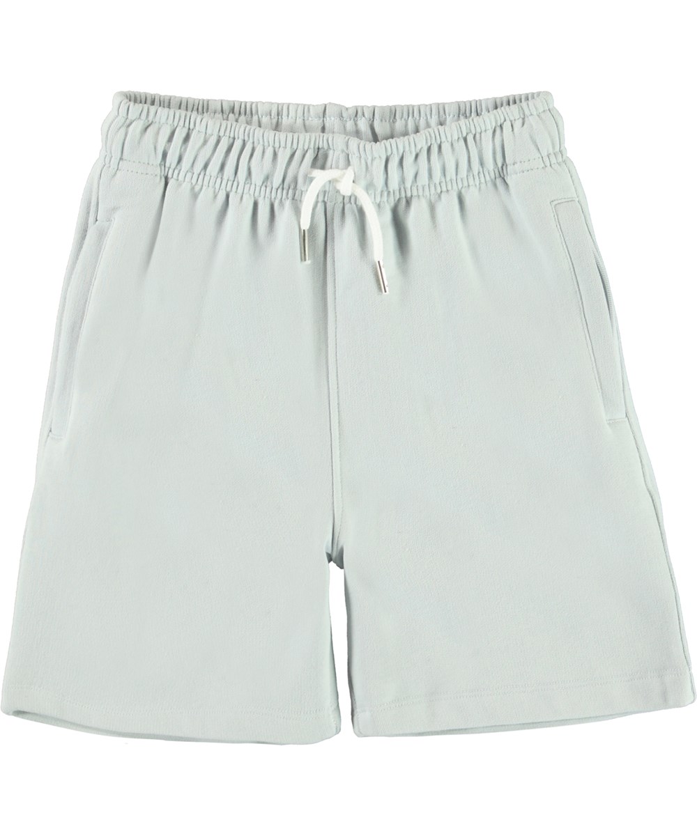 Adian - Pearled Blue - Sweatshorts in hellem Perlblau.