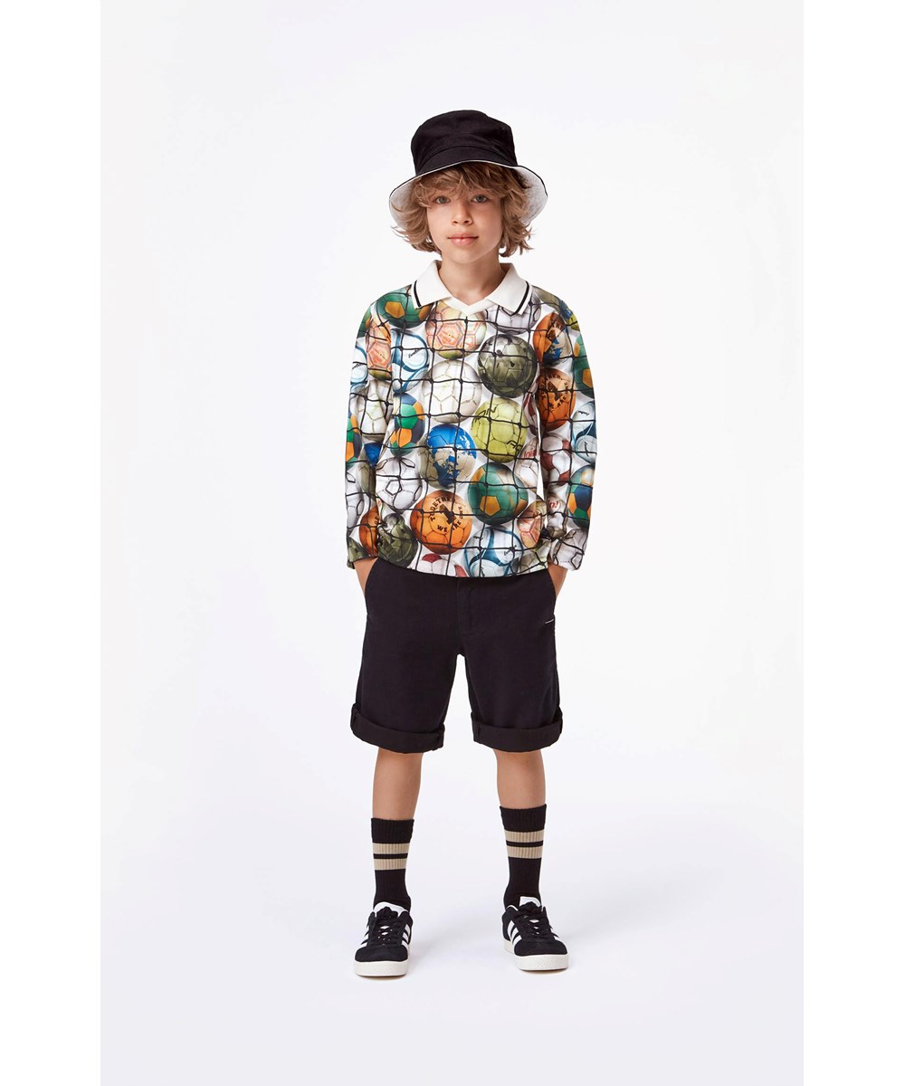 Alan - Black - Schwarze Chino-Shorts