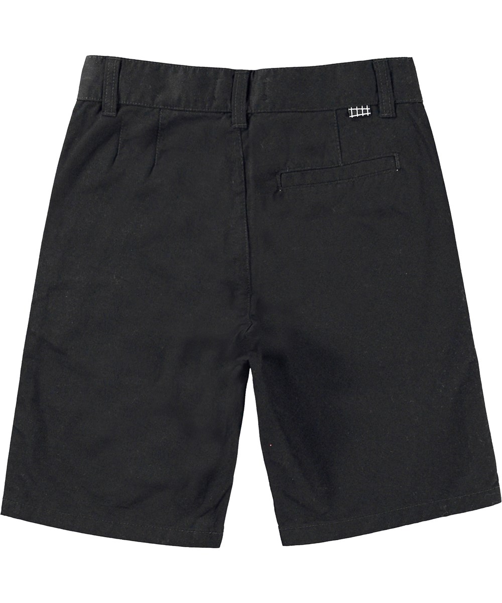 Alan - Black - Schwarze Chino-Shorts