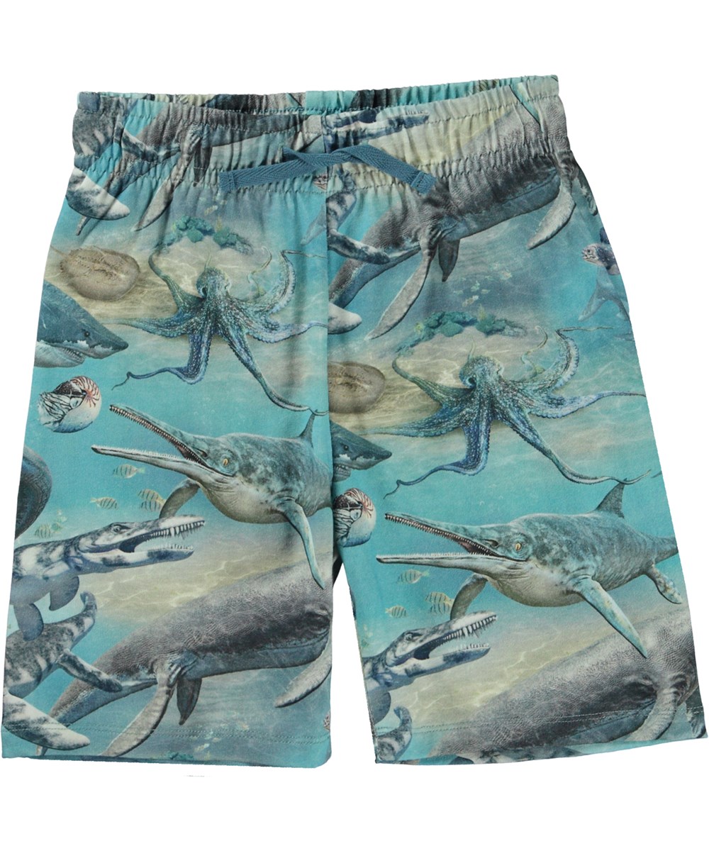 Alim - Ancient Seas - Öko-Shorts mit Meeres Dino-Print