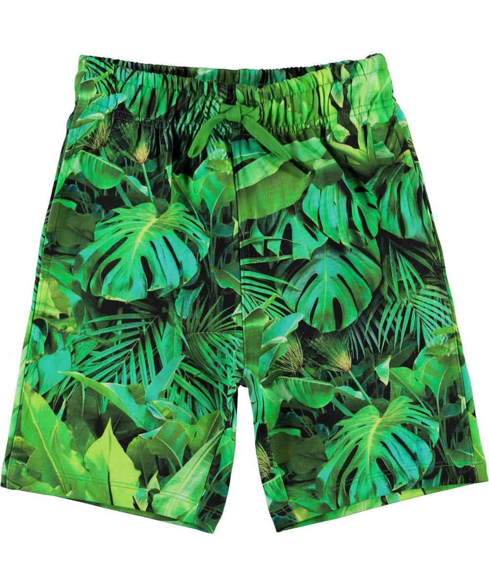 Allwin - Jungle Leaves - Öko Shorts mit Dschungel-Blättern