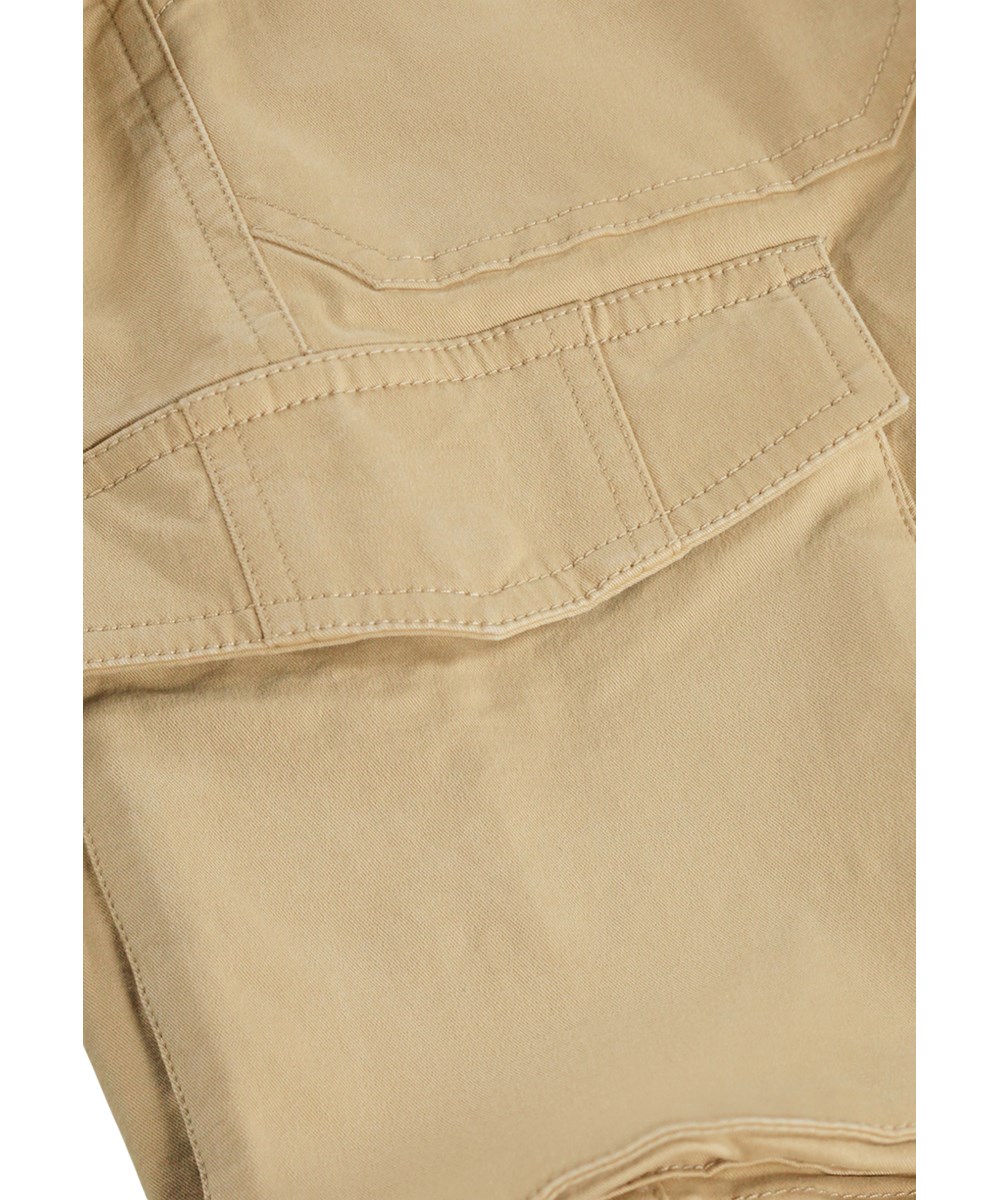 Alt - Desert - Beige Baumwollshorts für Kinder mit großen Cargotaschen