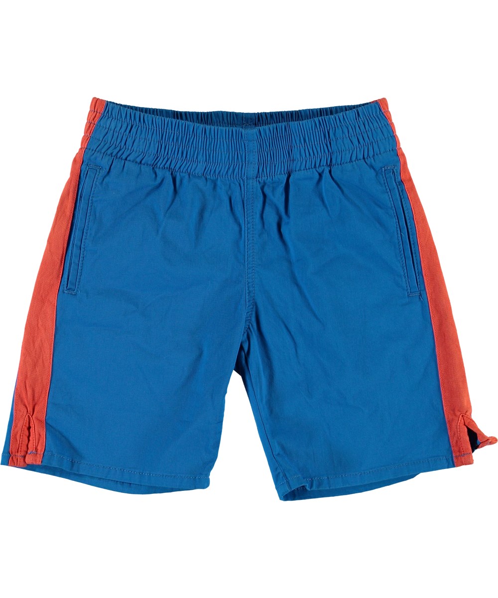 Anchor - Azure - Blaue Short mit orangen Streifen