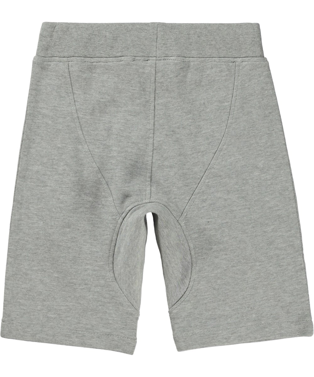 Ashtonshort - Grey Melange - Hellgraue Joggingshorts aus Öko-Baumwolle