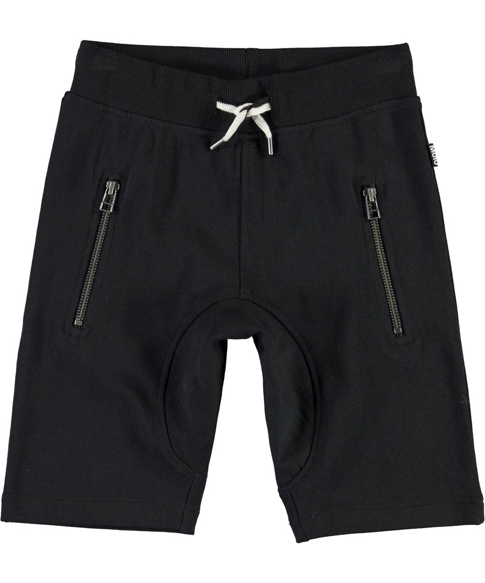 Ashtonshort - Black - Öko schwarze Sweatshorts
