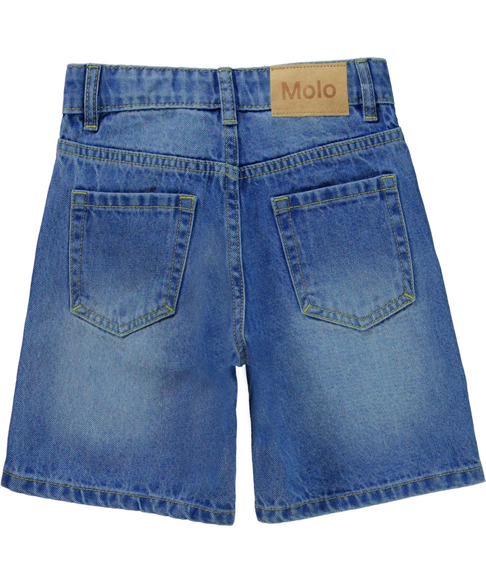 Avian - Worn Denim - Blaue Demin-Shorts