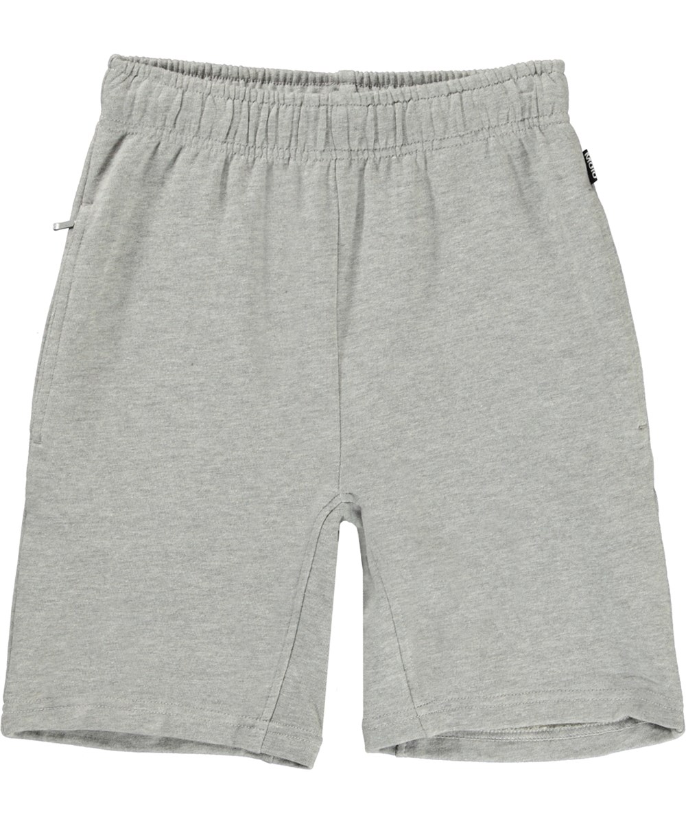 Axon - Grey Melange - Weiche und bequeme Shorts in Grau