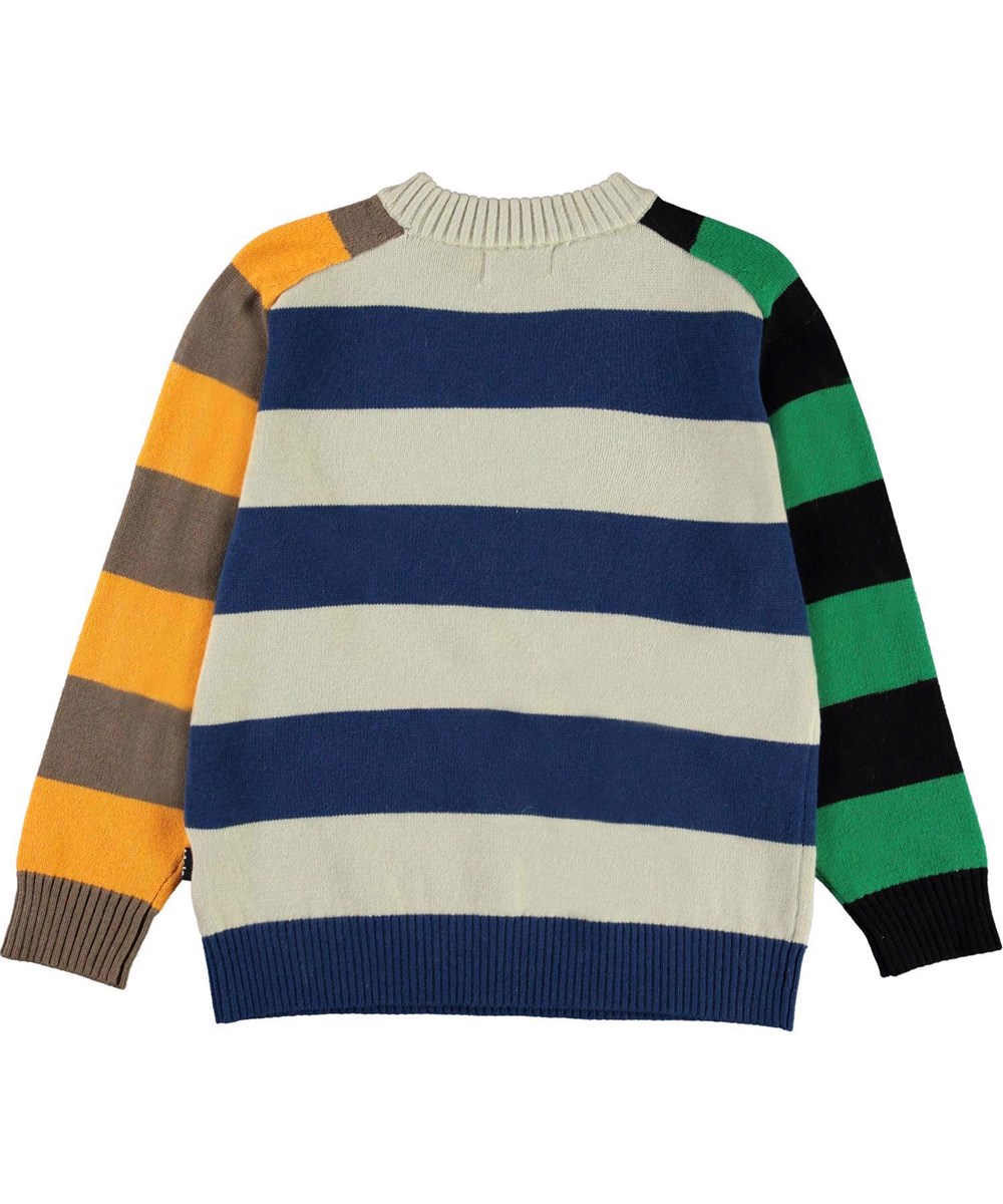 Buzzy - Colour Stripe - Strickpullover mit breiten bunten Streifen.