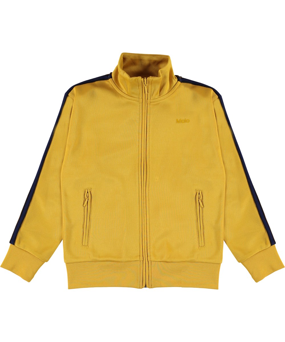 Maboo - Nugget Gold - Goldende Trackjacke mit schwarzem Streifen