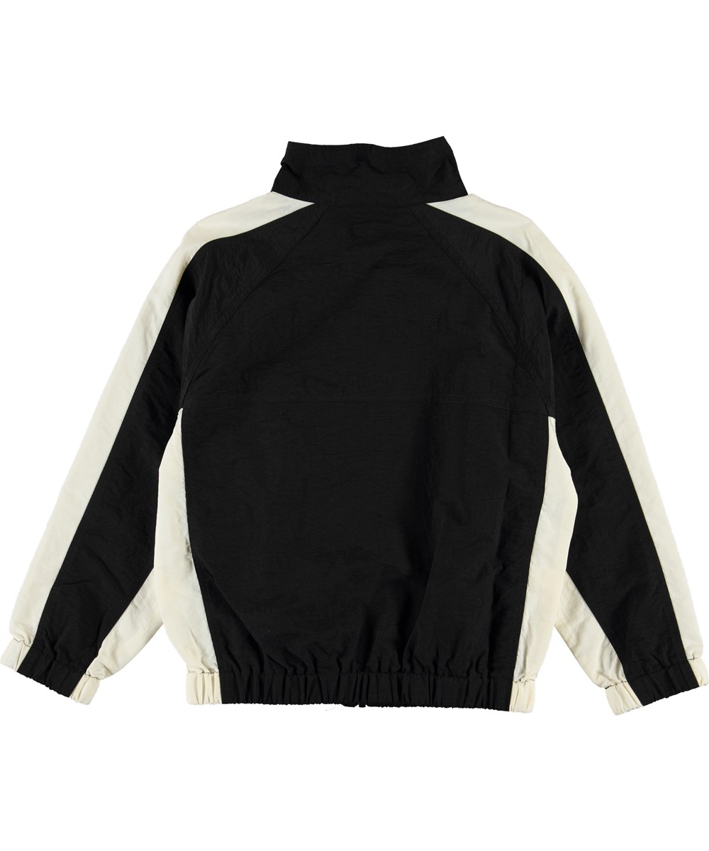 Makoto - Black - Schwarze Trackjacke mit weißen Details