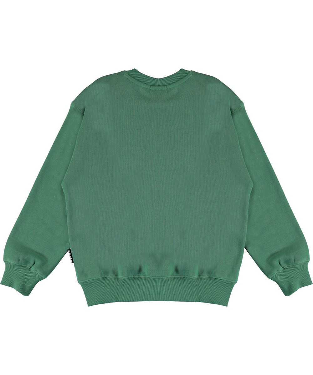 Mann - Moonlight Leaf - Grünes Sweatshirt mit Gewichtheben