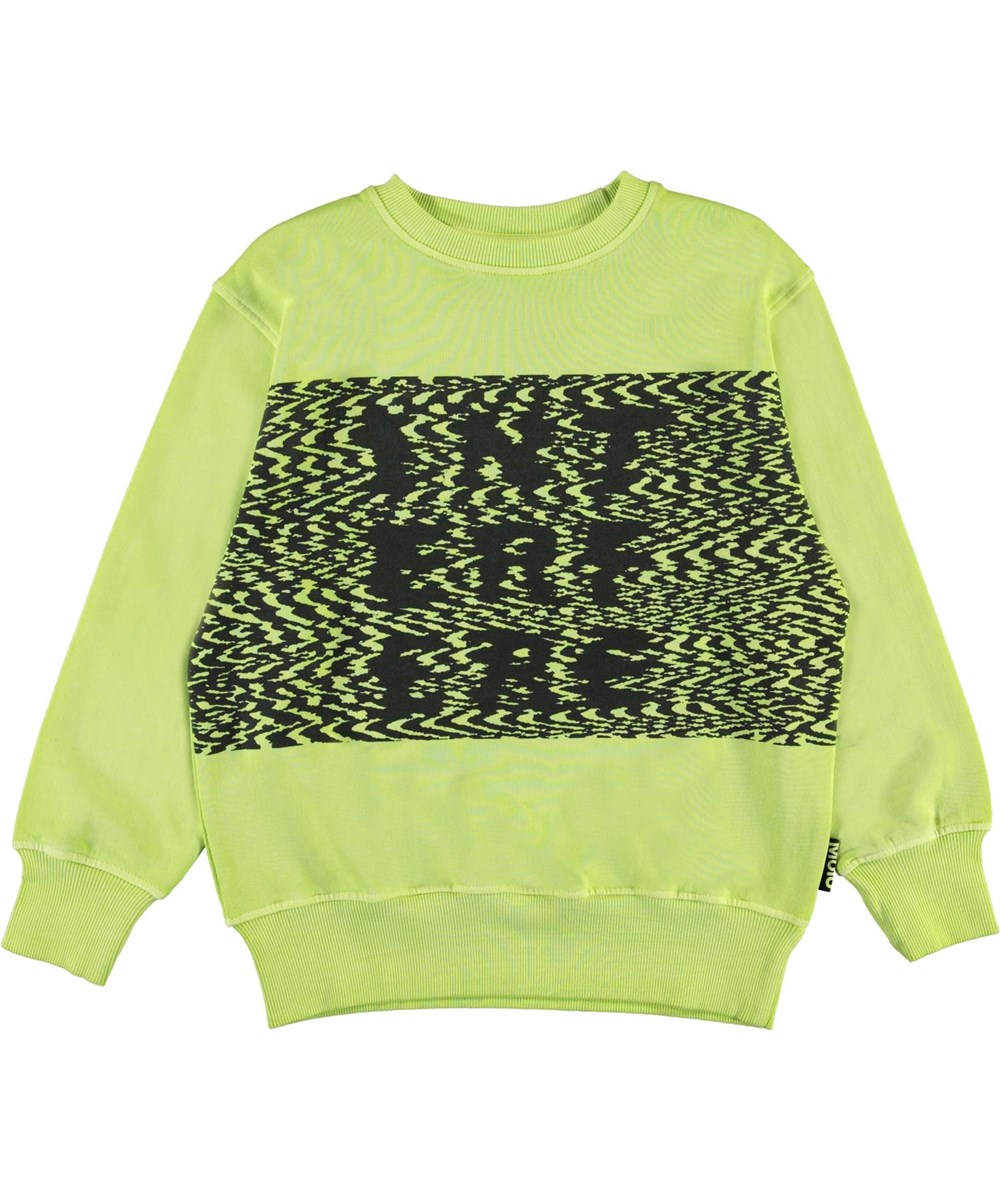 Mattis - Acid Lime - Neongrünes Sweatshirt mit 'Interfere'