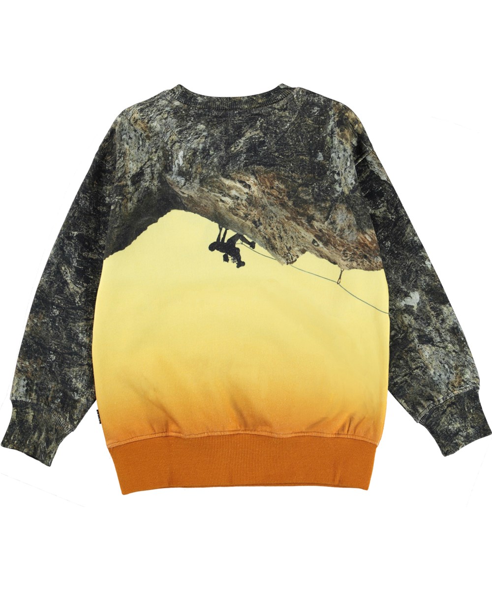 Mattis - Climber - Öko-Sweatshirt mit Felsen-Print