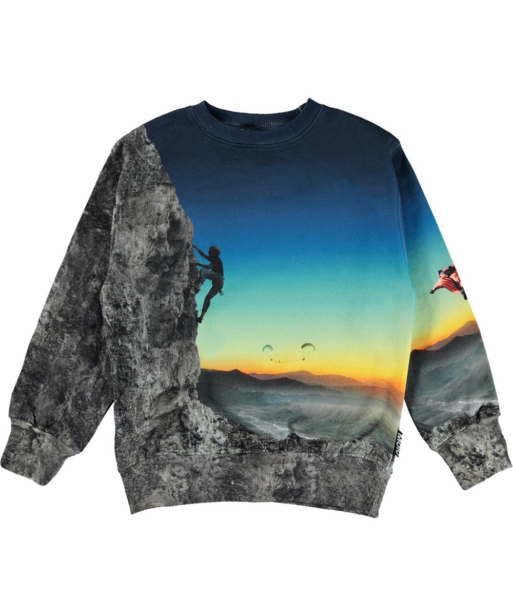Mattis - Mount Extreme - Organic sweatshirt with extreme sport print