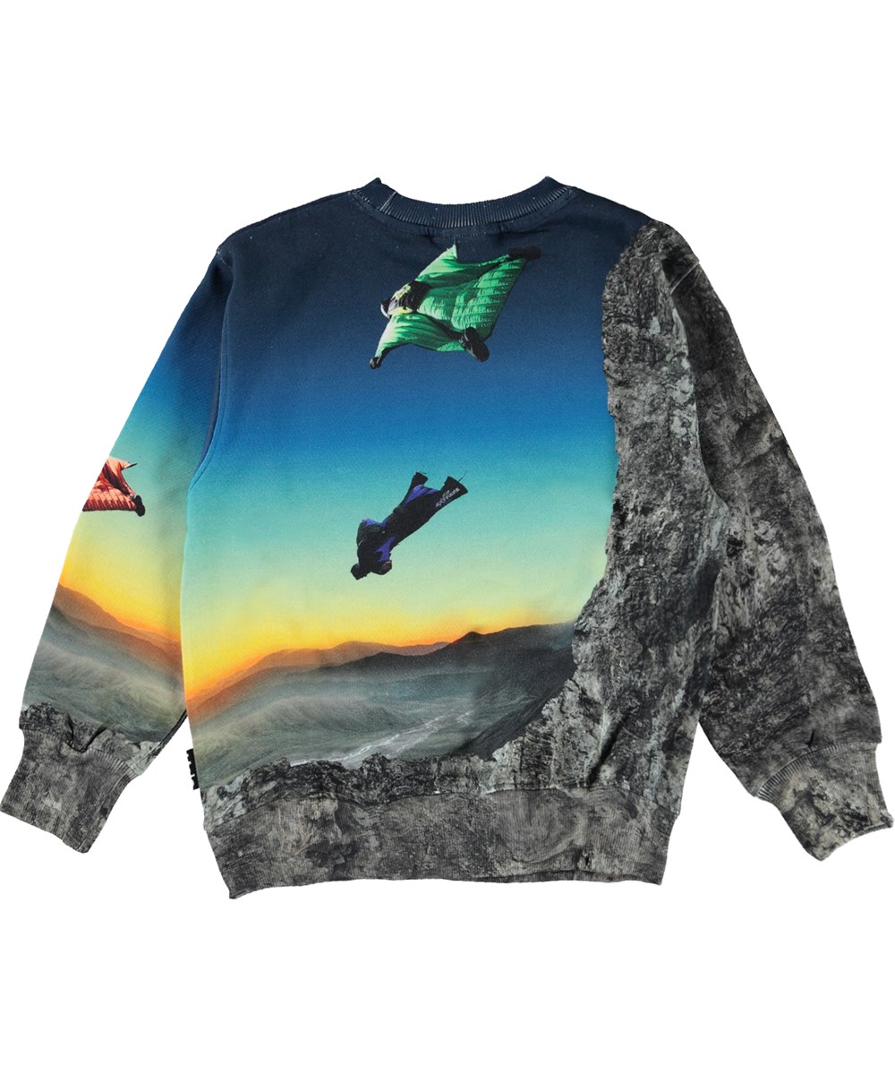 Mattis - Mount Extreme - Organic sweatshirt with extreme sport print