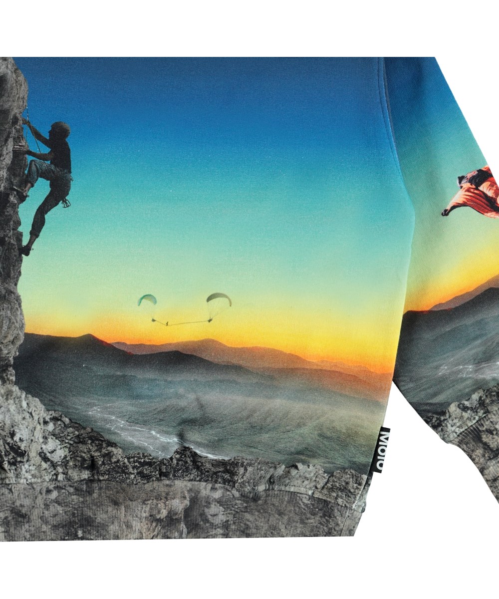 Mattis - Mount Extreme - Organic sweatshirt with extreme sport print