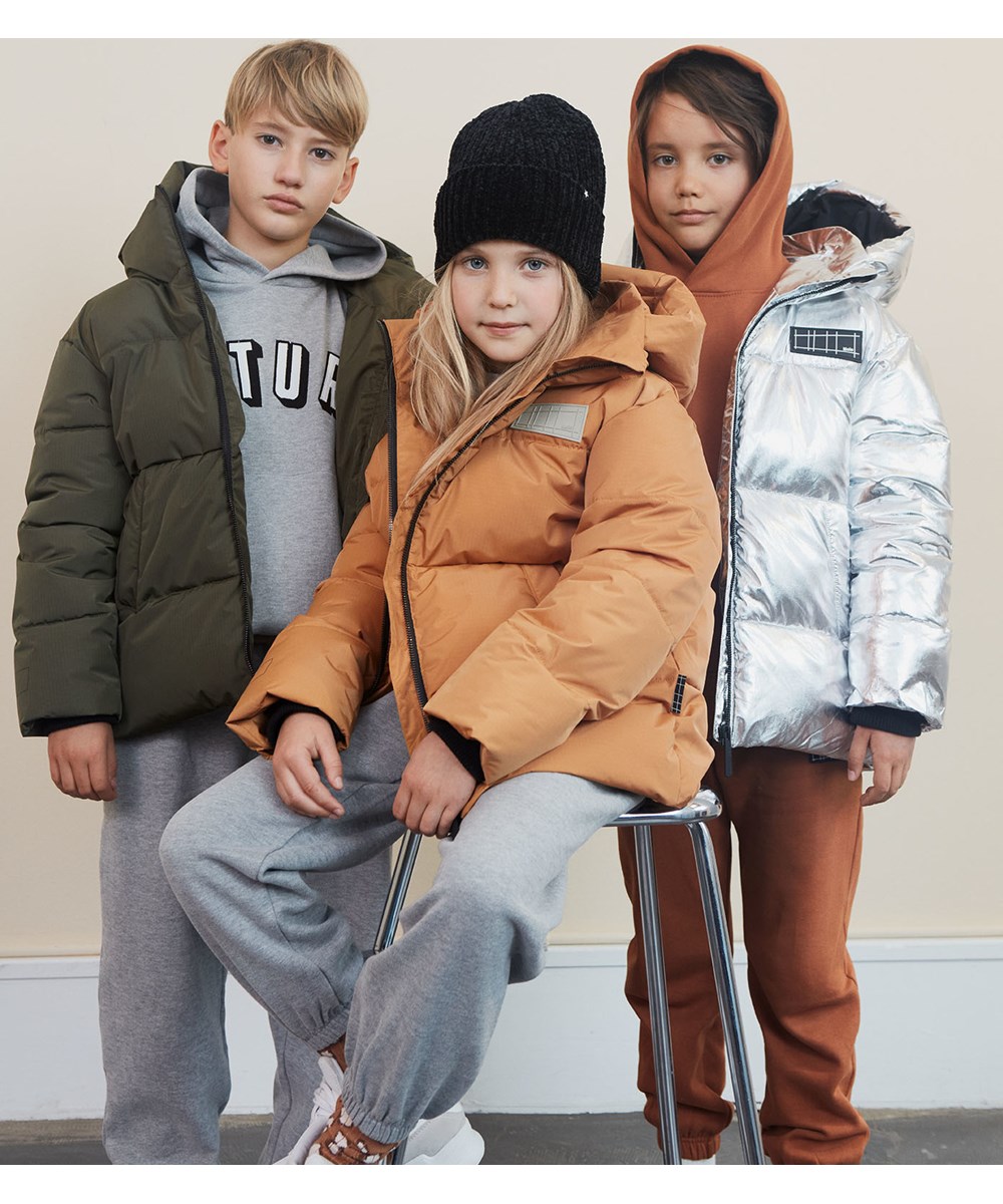 Maxx - Grey Melange - Öko graue Hoodie Future