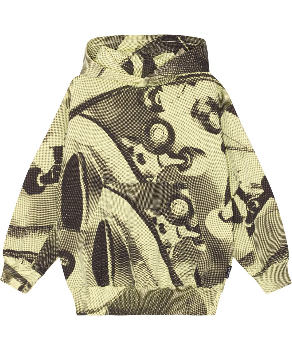Maxx - Boards - Öko-Hoodie mit gelbem und schwarzem Skate-Print