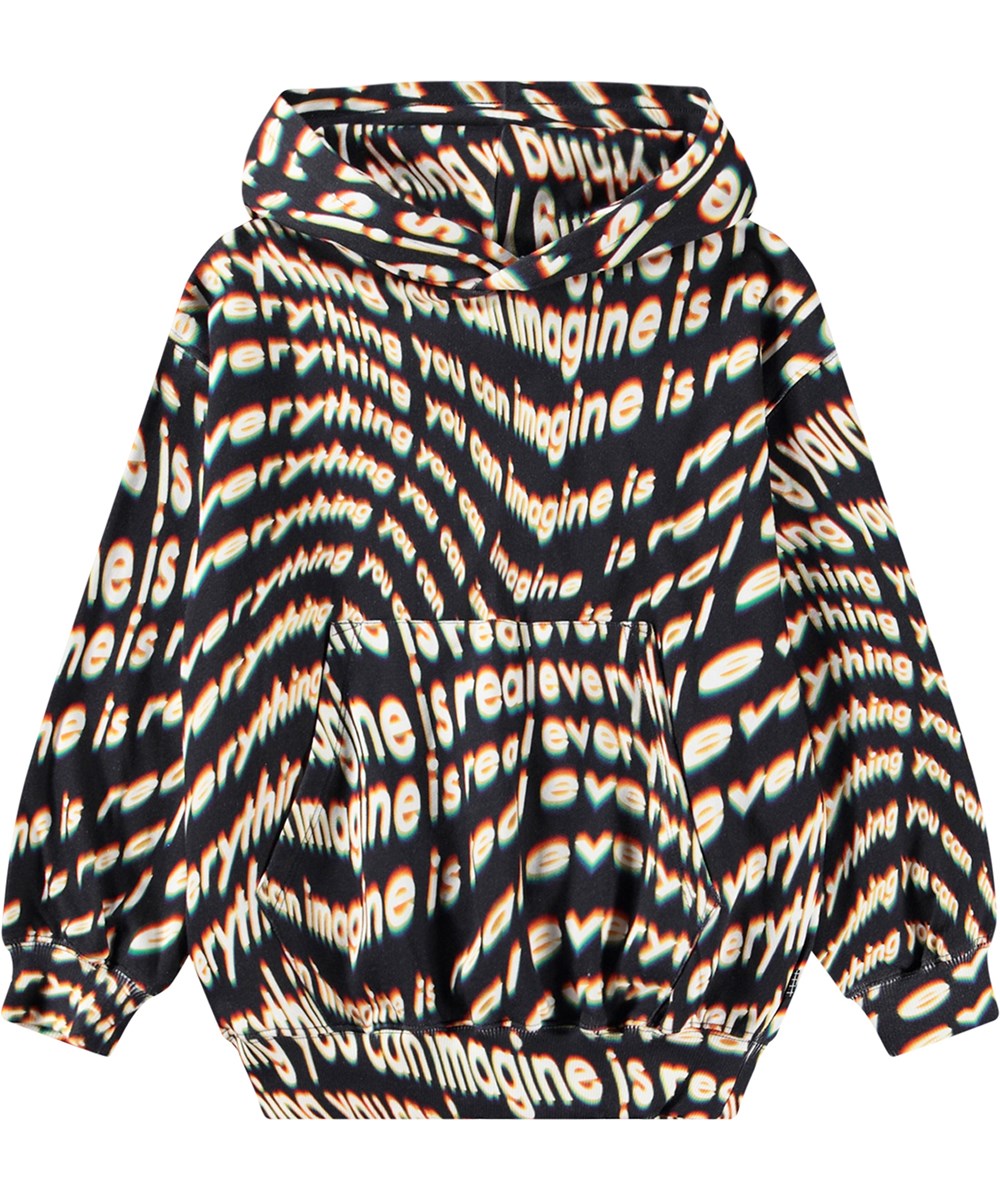 Maxx - Everything Is - Mehrfarbiger Hoodie mit übergroßer Passform und Textdruck.