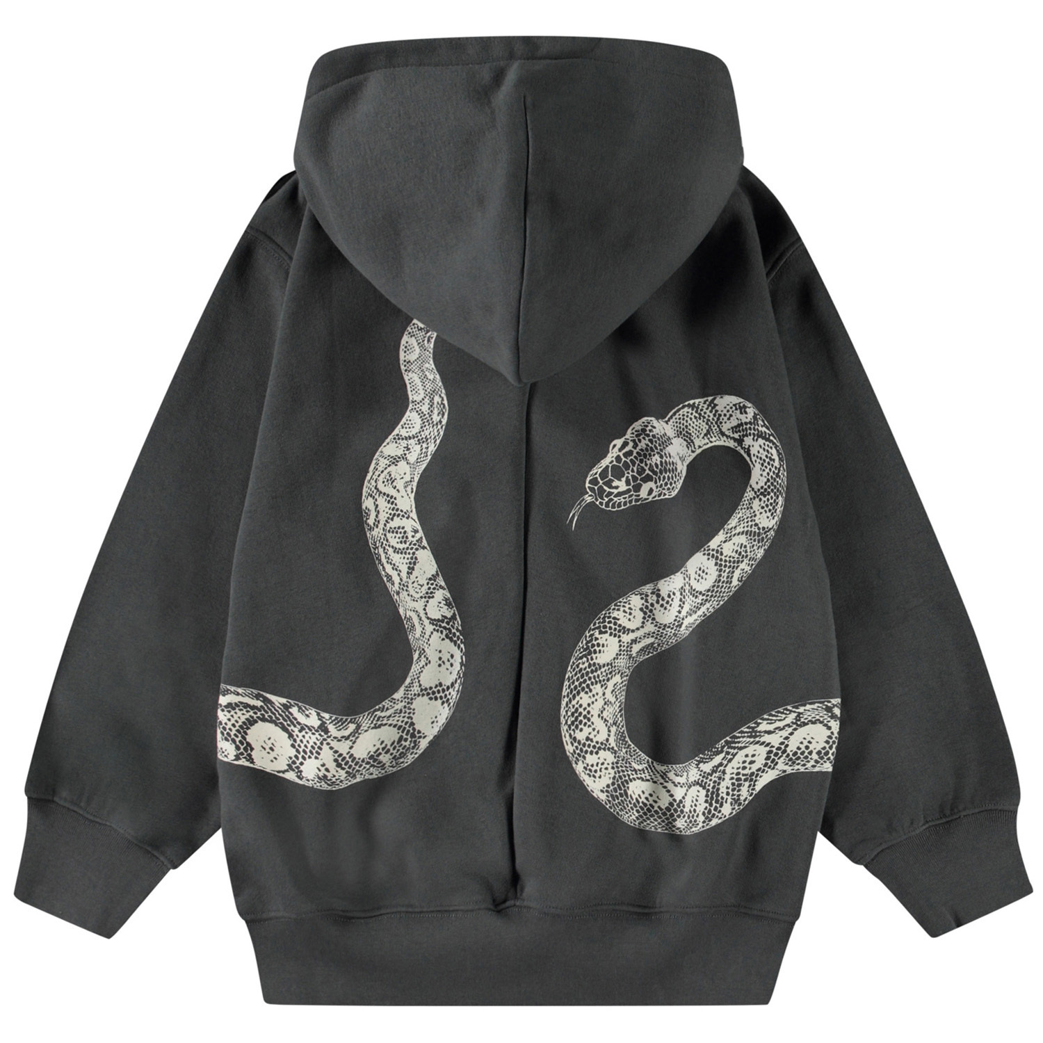 Mazzo Unexplored Dunkelgrauer Reißverschluss-Hoodie für Kinder