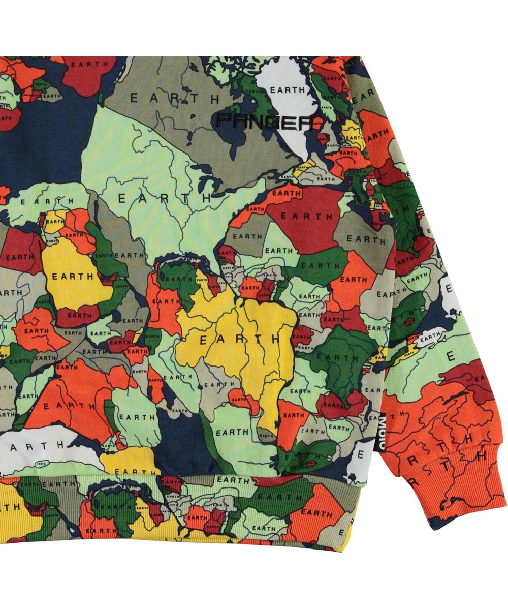 Mik - Pangea Map - Öko pangea Sweatshirt mit Ländern