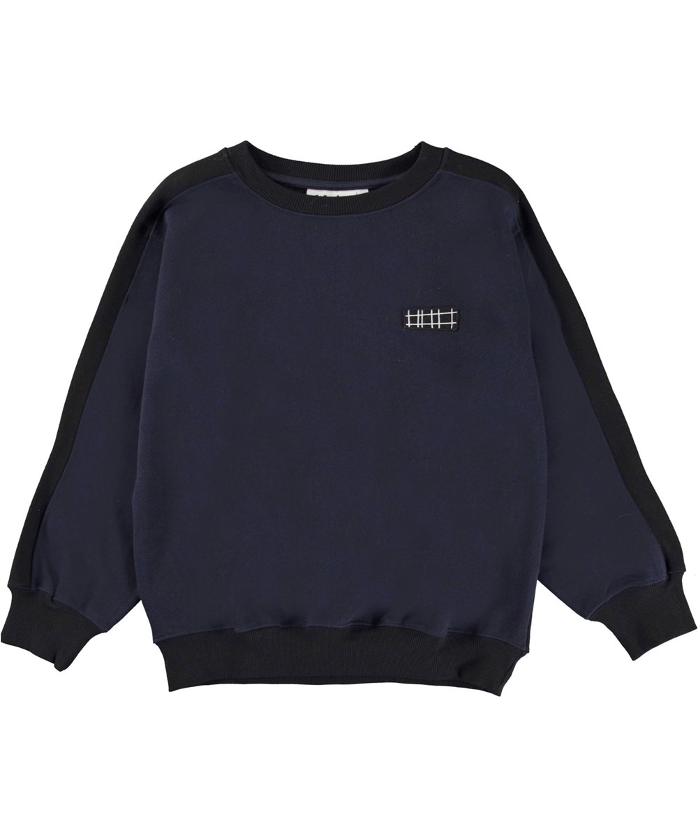 Mir - Galaxy Black - Schwarzes und blaues Sweatshirt