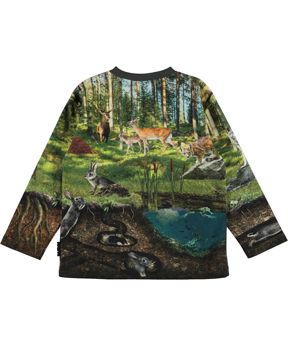 Mountoo - Forest Living - Langarm-Pullover mit Waldtieren