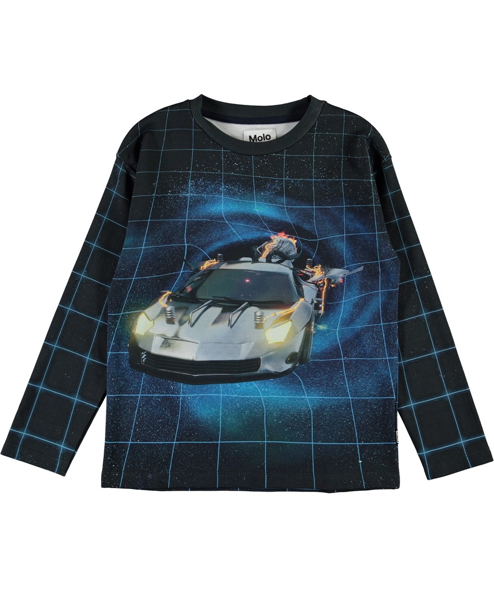 Mountoo - Time Traveller - Öko-Bluse mit Druck von Auto