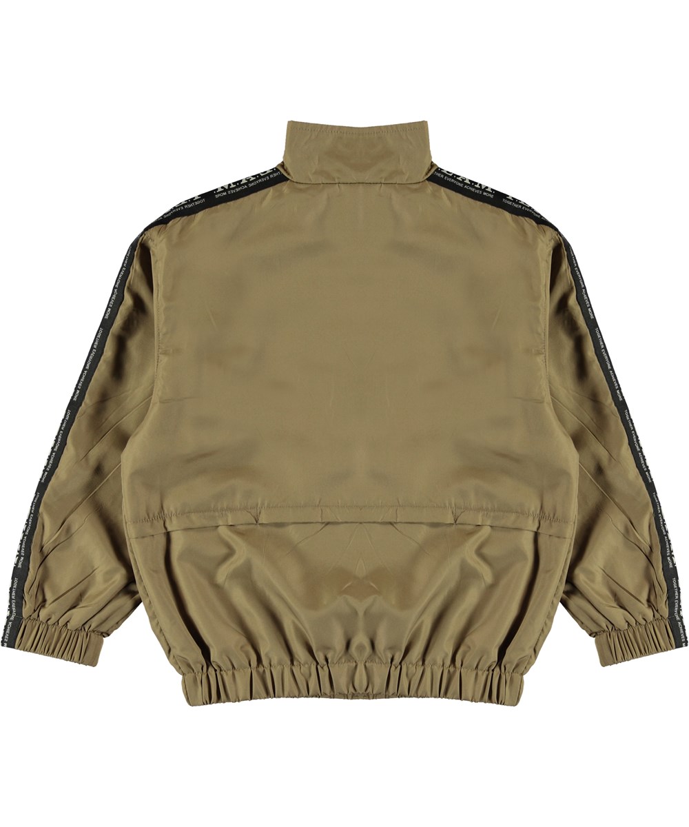 Murray - Khaki - Braune Trackjacke mit Team Print